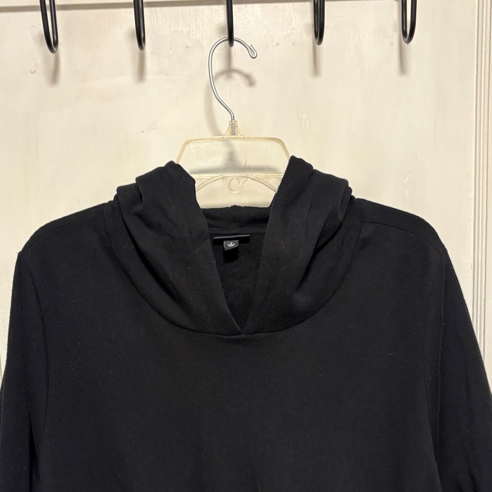 Torrid  Black Hooded Sweatshirt Longsleeve Dress 3 or 22/24 - Picture 4 of 13